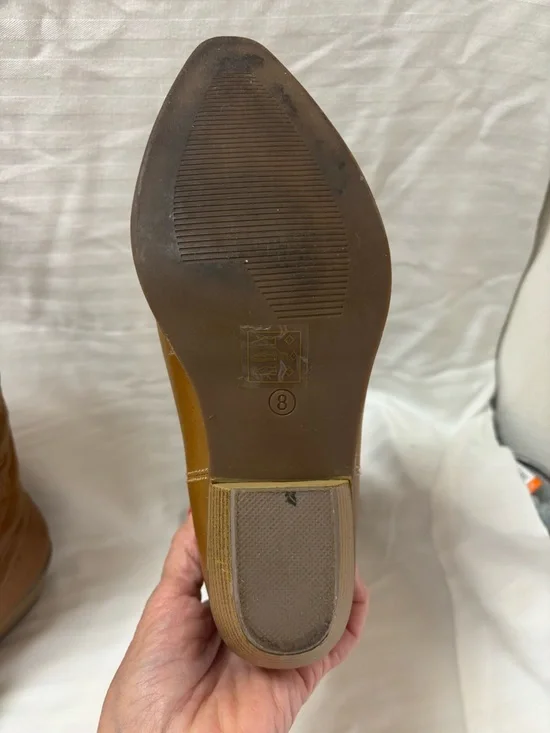 Tan Western Knee-High Boots - Picture 2 of 6